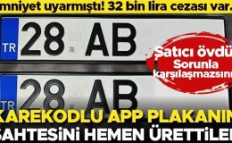 Emniyet uyarmıştı! 32 bin lira cezası var… e-Ticaret sitelerinde sahte karekodlu APP plakalar satılıyor