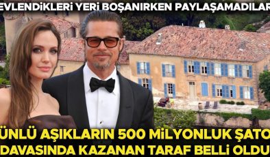 Evlendikleri yeri boşanırken paylaşamadılar: Ünlü aşıkların 500 milyonluk şato davasında kazanan taraf belli oldu