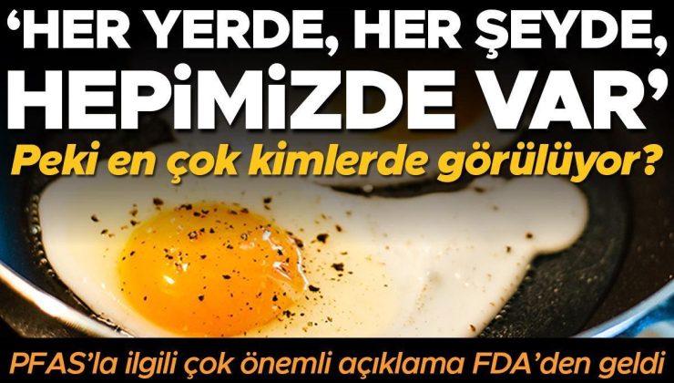 PFAS ile ilgili çok önemli açıklama FDA’den geldi! Sayıları bilinmiyor, peki en çok kimlerde görülüyor? ‘Her yerde, her şeyde, hepimizde var’