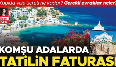 Vize muafiyeti olan 10 Yunan adasında tatil 7-8 bin liradan başlıyor: Komşu adalarda tatilin faturası