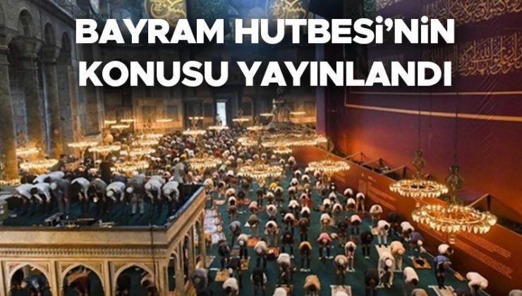 RAMAZAN BAYRAMI HUTBESİ 2024 KONUSU| Diyanet bayram hutbesi konusunu ve metninin yayınladı: ‘Ramazan Bayramı: Birlik, Beraberlik ve Kardeşlik Günleri’