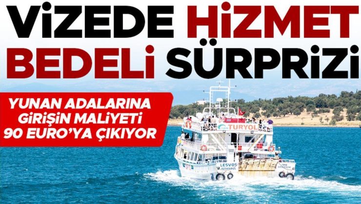 Vizede hizmet bedeli sürprizi… Yunan adalarına girişin maliyeti 90 Euro’ya çıkıyor