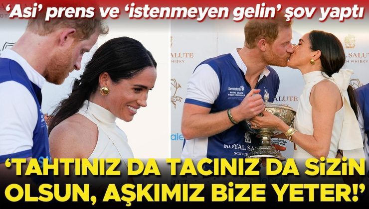 ‘Asi’ prens ve ‘istenmeyen gelinden’ kameralar önünde şov… ‘Tahtlar taçlar sizin olsun, aşkımız bize yeter!’