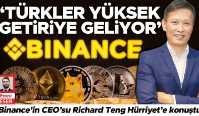 Binance’in CEO’su Richard Teng Hürriyet’e konuştu: ‘Türkler yüksek getiriye geliyor’