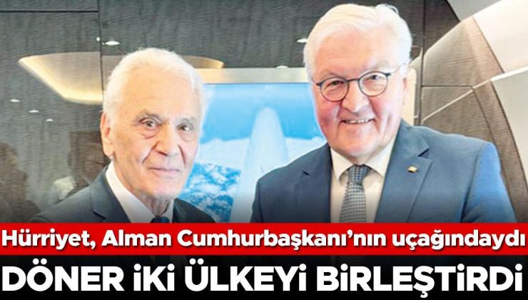 Hürriyet Alman Cumhurbaşkanı’nın uçağında… Sirkeci’ye sembolik ziyaret