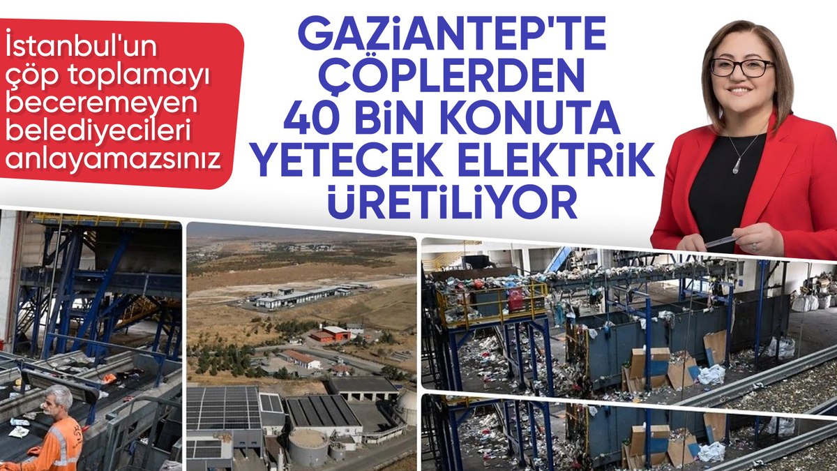 Gaziantep’te çöpten elektrik üreten tesisin sıcaklığı çilek serasını ısıtıyor